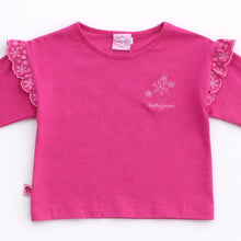 Muat gambar ke penampil Galeri, Kaos Anak Perempuan Fucshia/ Girls T-Shirt Fucshia/ RJG Holiday Essentials
