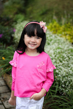 Muat gambar ke penampil Galeri, Kaos Anak Perempuan Fucshia/ Girls T-Shirt Fucshia/ RJG Holiday Essentials