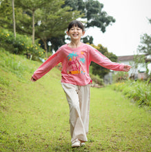 Muat gambar ke penampil Galeri, Kaos Lengan Panjang Anak Perempuan Peach/ Girls Long Sleeve T-Shirt Peach/ RJG Holiday Essentials