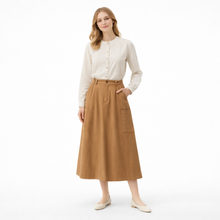 Muat gambar ke penampil Galeri, Rodeo - Rok Wanita - Qanita Long Skirt - Brown