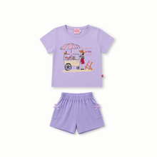 Muat gambar ke penampil Galeri, Setelan Anak Perempuan Ungu/ Girls Set Purple/  RJG - Summer Time