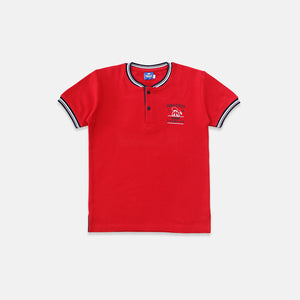 Polo Shirt/ Kaos Polo Anak Laki Red/ Donald Duck Style