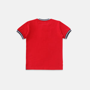 Polo Shirt/ Kaos Polo Anak Laki Red/ Donald Duck Style