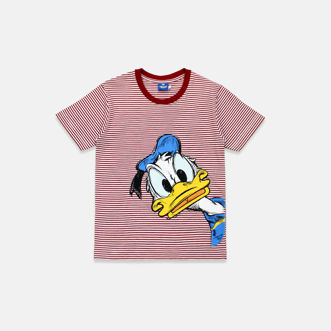 Tshirt/ Kaos Anak Laki/ Donald Duck Red White Striped