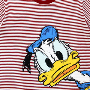 Tshirt/ Kaos Anak Laki/ Donald Duck Red White Striped