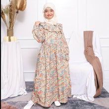 Load image into Gallery viewer, Maxi Long/ Ghamis Dress Anak Kuning/ Daisy Flower Power