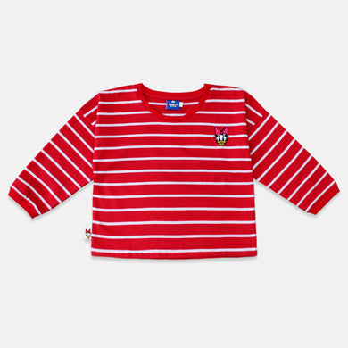 Tshirt/ Kaos Lengan Panjang Anak Perempuan Red/ Daisy Merry&Bright