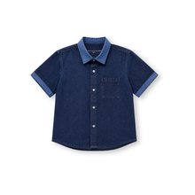 Muat gambar ke penampil Galeri, Kemeja Anak Laki Navy/ Boys Shirt Navy/ Acak-Acak