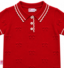 Muat gambar ke penampil Galeri, Kaos Crop Anak Perempuan Merah/ Girls Crop T-Shirt Red/ RJG Holiday Sparkle