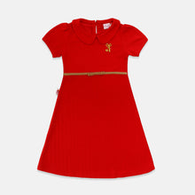 Load image into Gallery viewer, Mini dress/ Dress pendek anak Red/ Rodeo Junior Girl Lunar Dobby Print