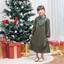 Load image into Gallery viewer, Shirt dress/ Dress Anak Perempuan Green/ Rodeo Junior Girl In Style