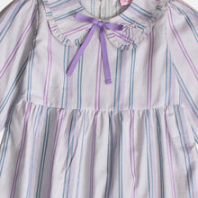 Muat gambar ke penampil Galeri, Shirt dress maxi cotton/ Ghamis dress katun Purple/ Rodeo Junior Girl Festive