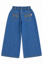 Muat gambar ke penampil Galeri, Celana Kulot Denim Anak Perempuan Biru/ Girls Maxi Denim Culottes Blue/ RJG Joyful