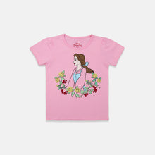 Muat gambar ke penampil Galeri, Kaos Anak Perempuan Pink/ Girl t-shirt Pink/Disney Princess Belle