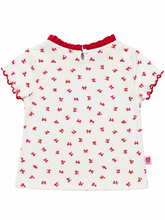 Muat gambar ke penampil Galeri, Kaos Crop Anak Perempuan Putih/ Girls Crop T-Shirt White/ RJG Holiday Sparkle