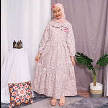 Load image into Gallery viewer, Maxi dress/ Ghamis Anak Pink/ Rodeo Junior Girl Sweet Season