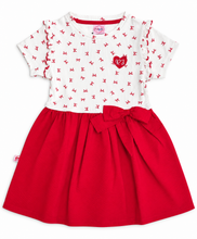 Muat gambar ke penampil Galeri, Mini Dress Anak Perempuan Merah/ Girls Mini Dress Red/ RJG Holiday Sparkle