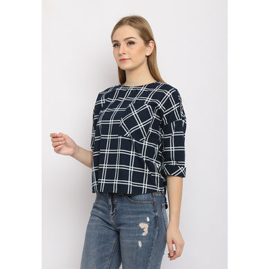 Rodeo - Blouse Wanita - Vero Blouse - Navy