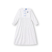 Muat gambar ke penampil Galeri, Ghamis Dress Anak Perempuan White/ Girls Maxi Cotton Dobby Dress White/ Daisy Duck Too Cute