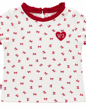 Muat gambar ke penampil Galeri, Kaos Crop Anak Perempuan Putih/ Girls Crop T-Shirt White/ RJG Holiday Sparkle