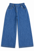 Muat gambar ke penampil Galeri, Celana Kulot Denim Anak Perempuan Biru/ Girls Maxi Denim Culottes Blue/ RJG Joyful