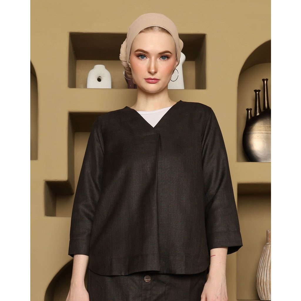 Rodeo - Blouse Wanita - Lynne Blouse - Coffe