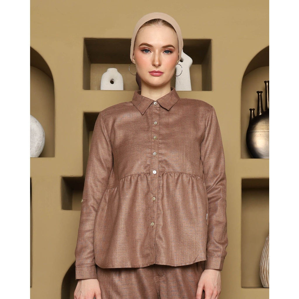 Rodeo - Kemeja Wanita - Myria Shirt - Brown