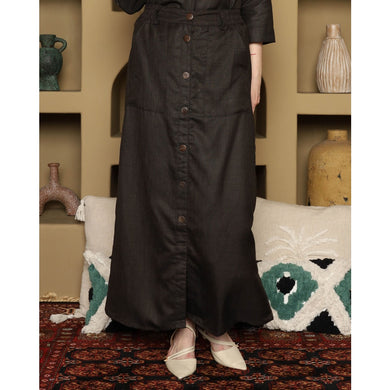 Rodeo - Rok Wanita - Miyuki Long Skirt - Coffe