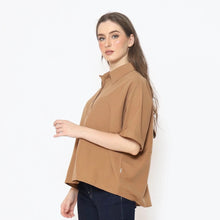 Muat gambar ke penampil Galeri, Rodeo - Kemeja Wanita - Cyraa Shirt - Brown