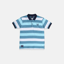 Load image into Gallery viewer, Polo Shirt/ Kaos Anak Laki Blue/ Rodeo Junior Stripe Polo Shirt