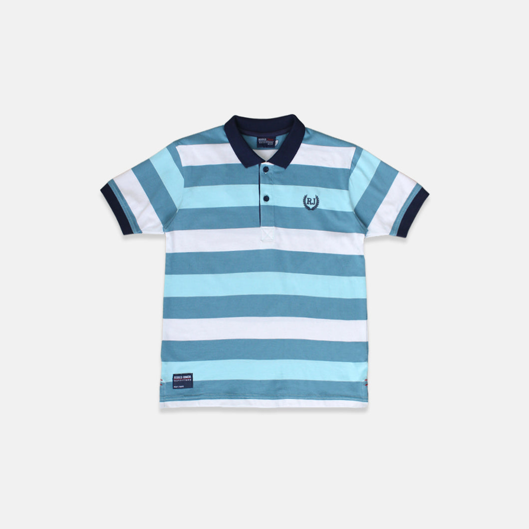 Polo Shirt/ Kaos Anak Laki Blue/ Rodeo Junior Stripe Polo Shirt