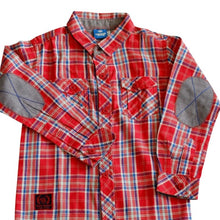Load image into Gallery viewer, Shirt / Kemeja Anak Laki / Rodeo Junior / Red / Cotton Yarn Dyed
