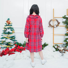 Load image into Gallery viewer, Mini Dress/ Dress Pendek Anak Red/ Daisy Star Light Checked