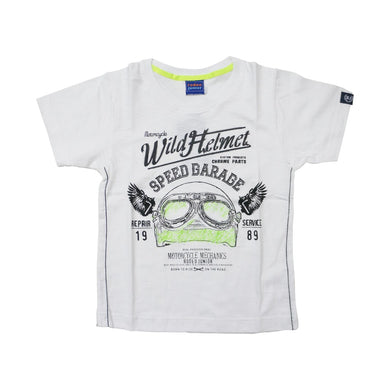 T-shirt / Kaos Anak Laki Laki White Cotton Rodeo Junior