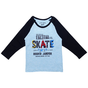T-shirt / Kaos Anak Laki-laki Blue / Biru Cotton Rodeo Junior