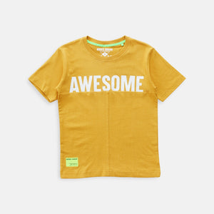 Tshirt/ Kaos Anak Laki Kuning/ Rodeo Junior Neon Print