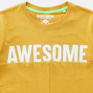 Tshirt/ Kaos Anak Laki Kuning/ Rodeo Junior Neon Print