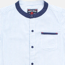 Load image into Gallery viewer, Shirt/ Kemeja Anak Laki/ Rodeo Junior Blue Stripe Shirt