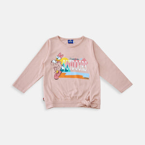 Tshirt/ Kaos Anak Perempuan Peach/ Daisy Duck Explore Outdoor