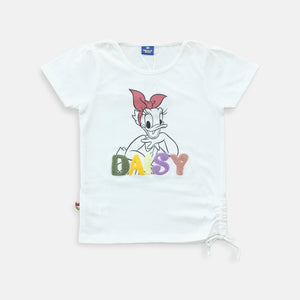 Tshirt/ Kaos Anak perempuan White/ Daisy Duck Urban Casual