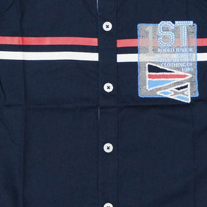 Shirt / Kemeja Anak Laki / Rodeo Junior / Navy / Print Cotton