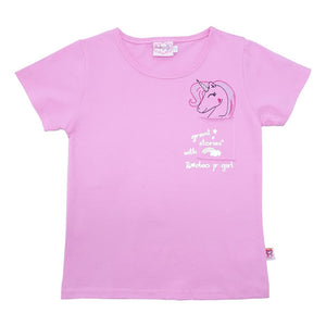 T-shirt / Baju Anak Perempuan / Rodeo Junior Girl / Pink / Unicorn Series