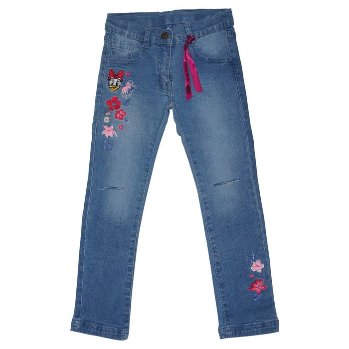 Pants/Celana Panjang Anak Perempuan Jeans Daisy Embroidery