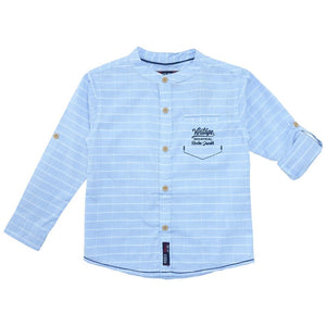 Shirt / Kemeja Anak Laki / Rodeo Junior / Light Blue / Cotton Stripe