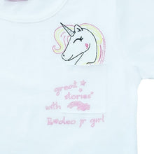 Load image into Gallery viewer, T-shirt / Kaos Anak Perempuan / Rodeo Junior Girl / White / Print