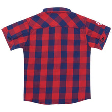 Load image into Gallery viewer, Shirt / Kemeja Anak Laki / Rodeo Junior / Red-Blue / Yarn Dyed Cotton