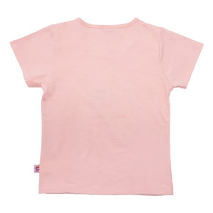 T-shirt / Baju Anak Perempuan / Rodeo Junior Girl / Peach / Print Unicorn