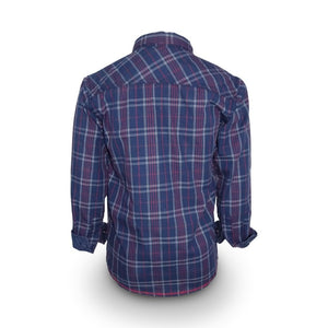 Shirt / Kemeja Anak Laki / Rodeo Junior / Navy Yarn Dyed Cotton