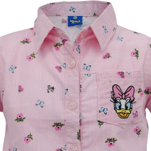 Shirt / Kemeja Anak Perempuan / Daisy Duck / Full Print Flower
