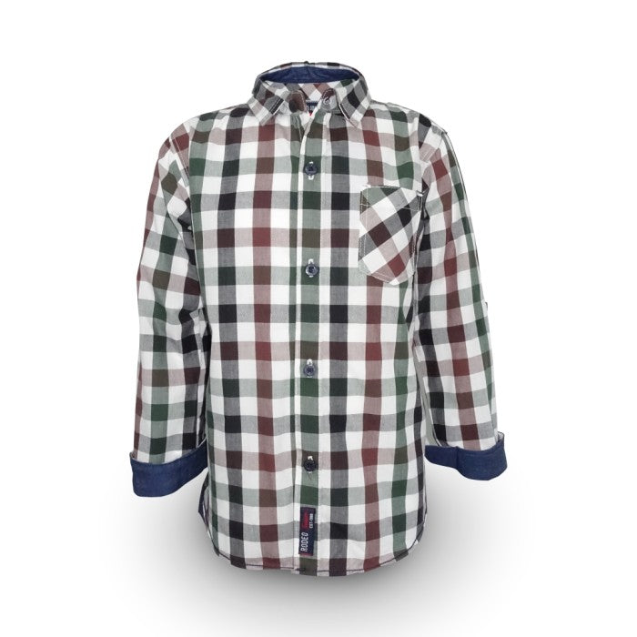 Shirt / Kemeja Anak Laki / Rodeo Junior / Checkered Cotton Yarn Dyed